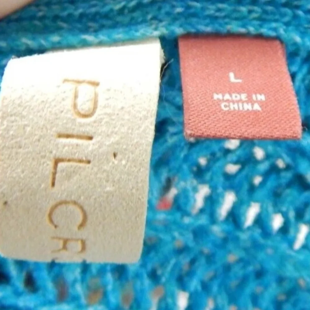 Pilcro Ribbed Chunky Cowl Neck Sweater